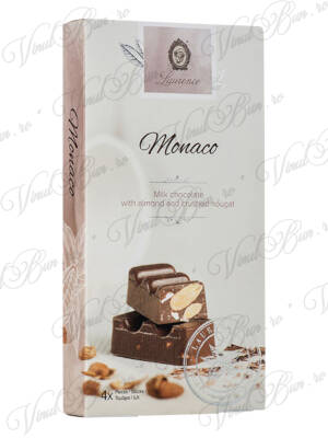 Ciocolata Monaco cu lapte, alune si nuga sfaramat Laurence